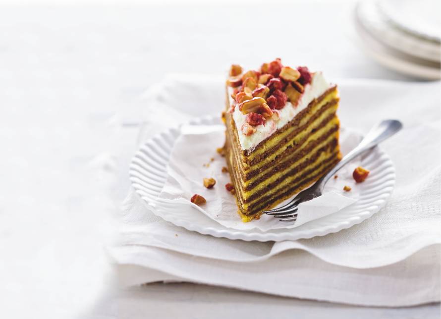 Spek­koek met pi­san­g­room